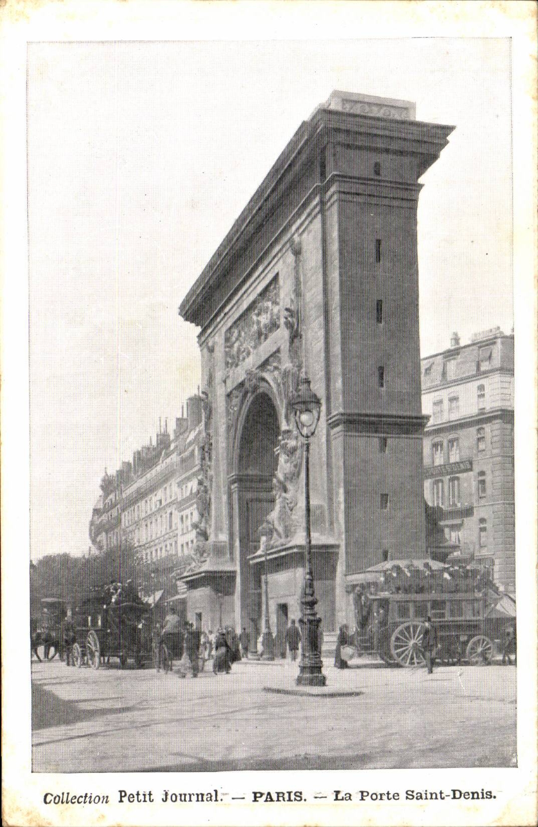 Paris - 10 - Collection Small Newspaper - the Gate Saint Denis CPA