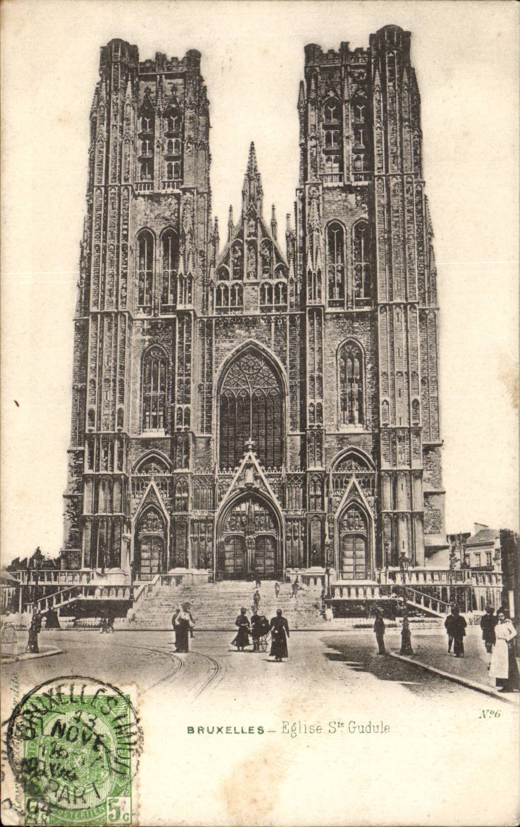 Belgium - Belgien - Brussels - Church Saint Gedule - CPA