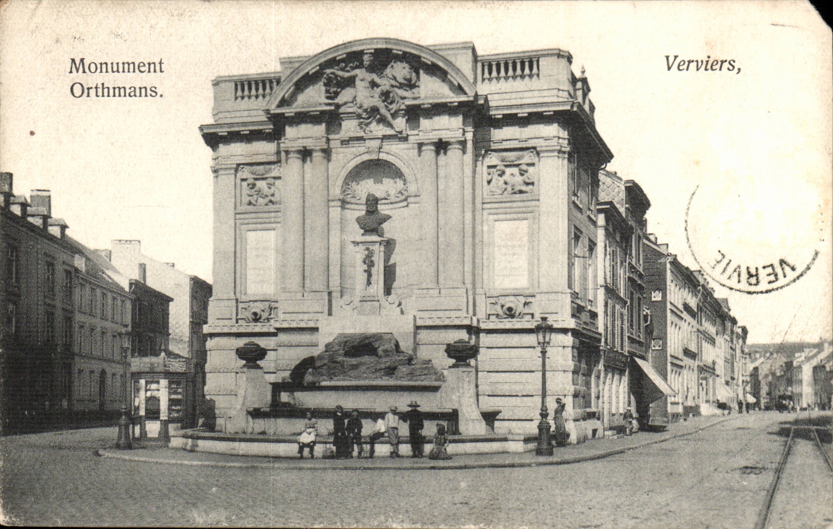 Belgium - Belgien - Vervi - Verviers - Monument Orthmans CPA