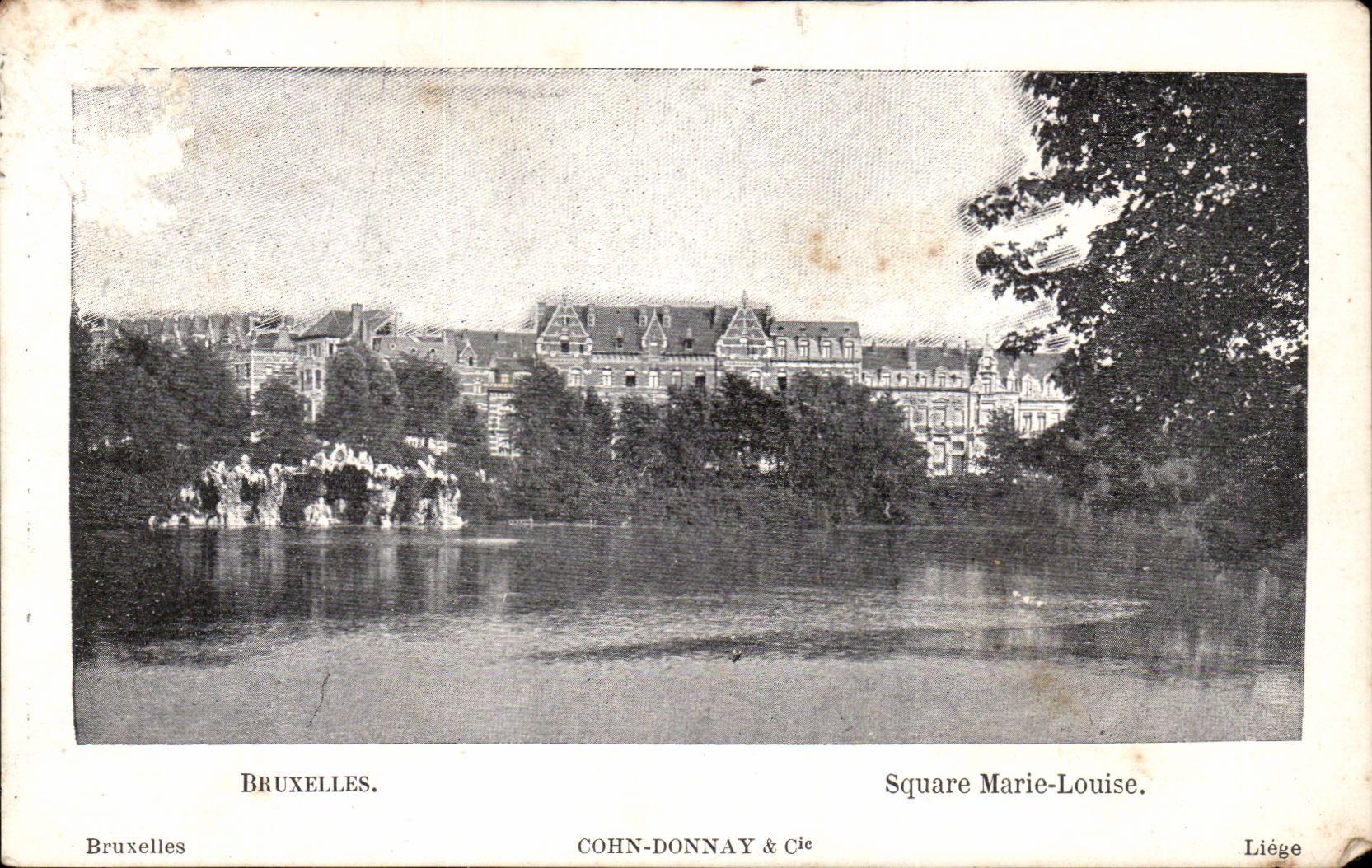 Belgium - Belgien - Brussels - Public garden Marie Louise CPA