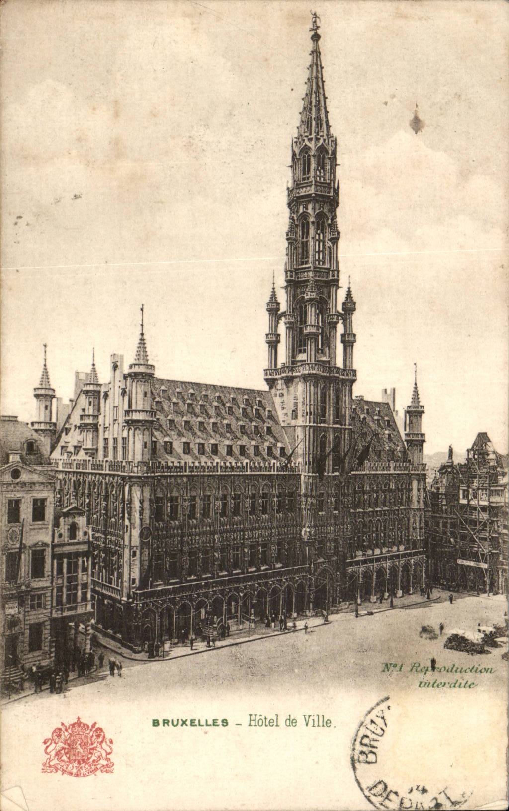 Belgium - Belgien - Brussels - Town hall CPA