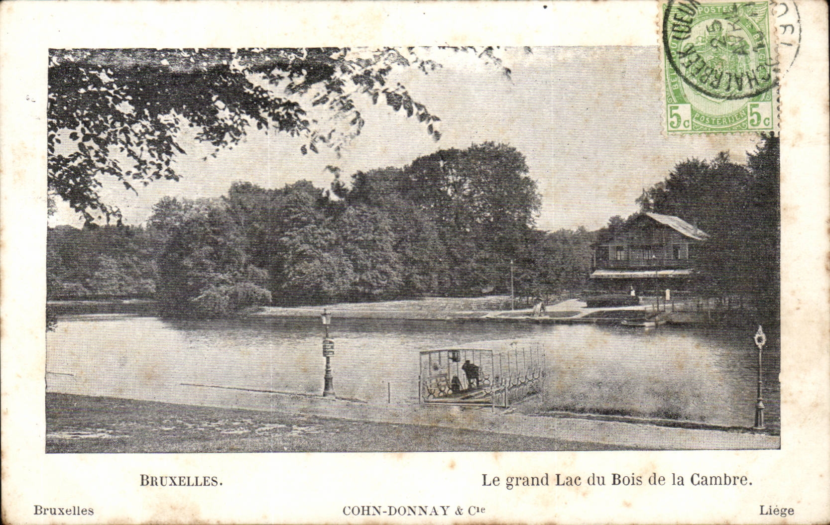 Belgium - Belgien - Brussels - the Big lake of the Wood of Cambers CPA