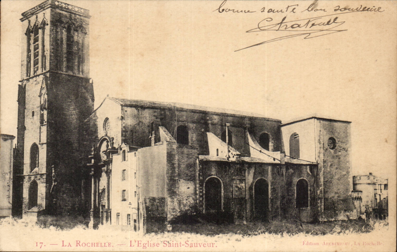 La Rochelle - der Kirche-Saint Retter CPA
