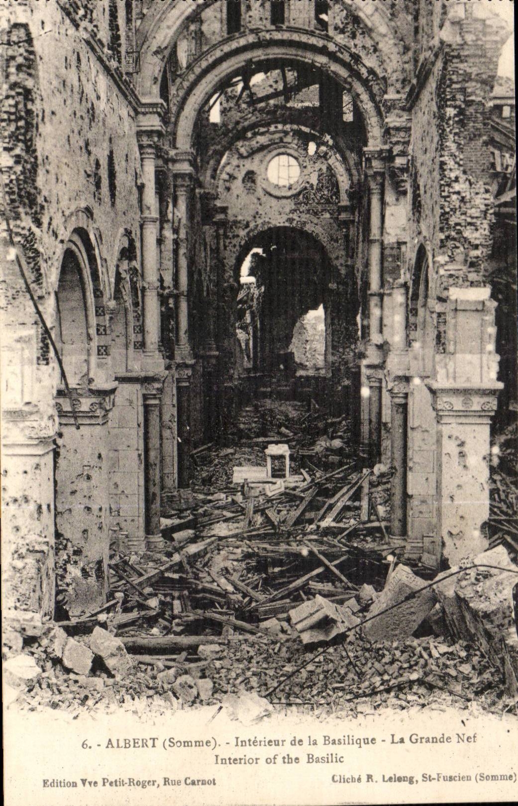 Albert - Interior of the Basilica - CPA