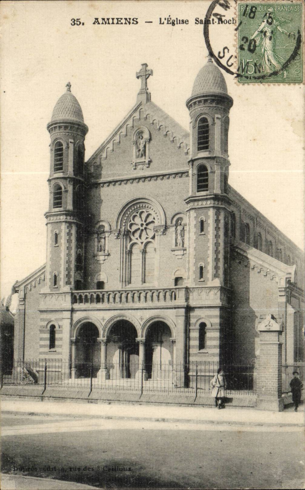 Amiens - the Church Saint Roch - CPA