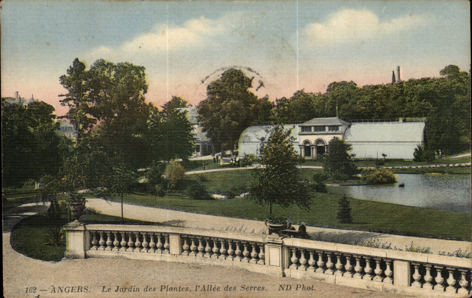 Angers - the Botanical garden - LAllee of the Greenhouses - CPA