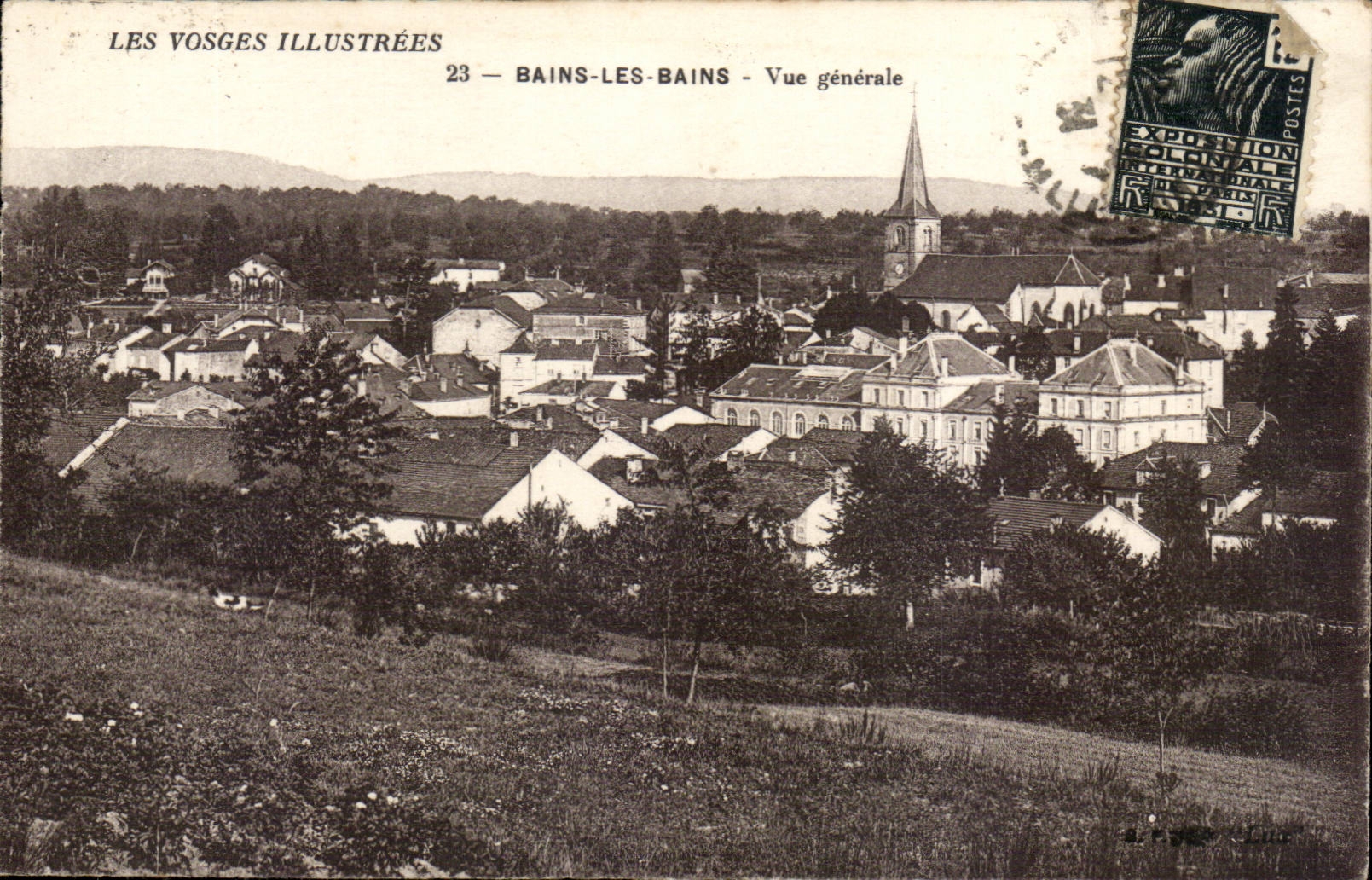 Baths les Bains - View - CPA