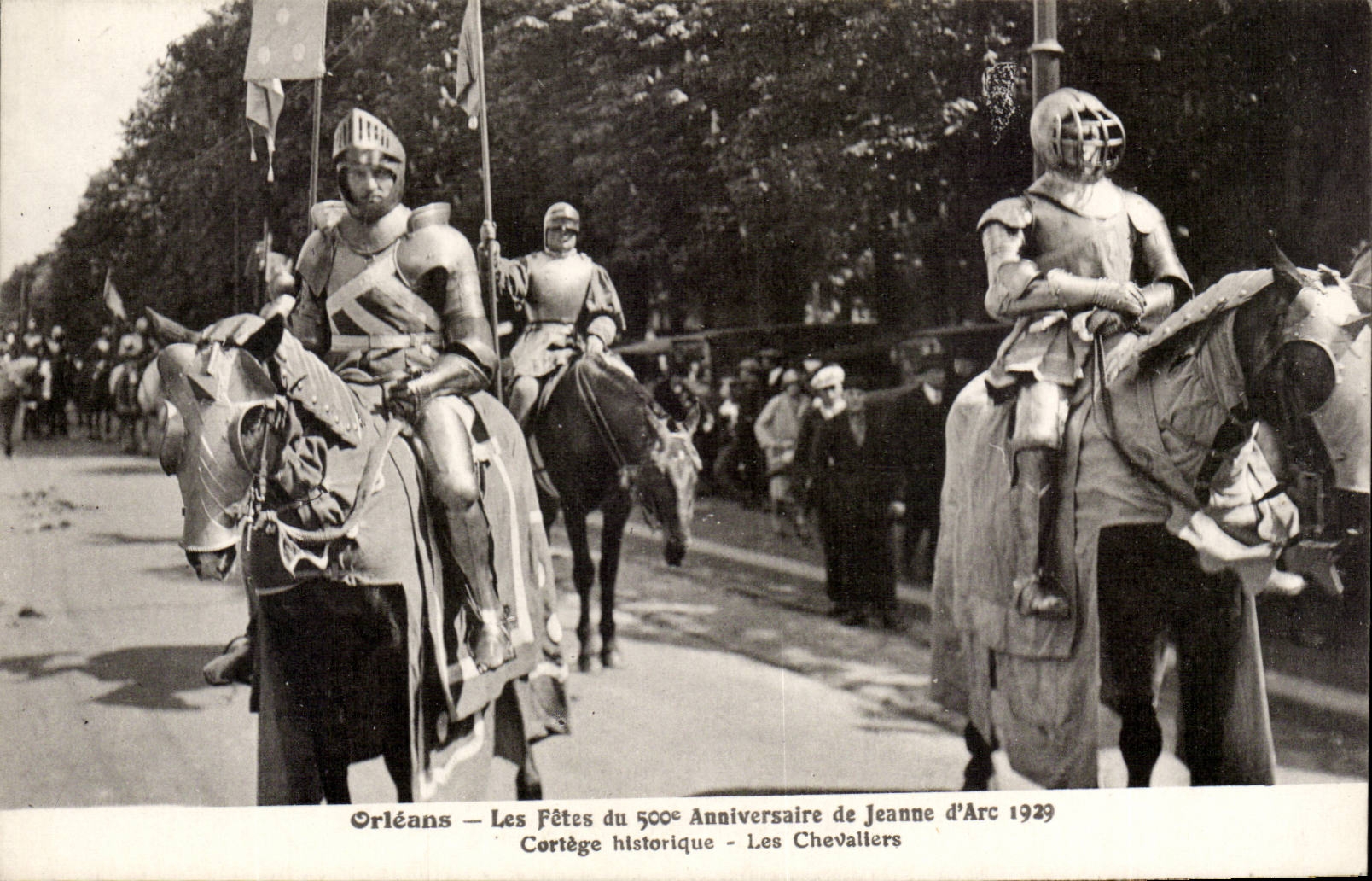 Orleans - Festivals of Jeanne d' Arc- Knights - Historical Procession 500 Birthday 1929 CPA