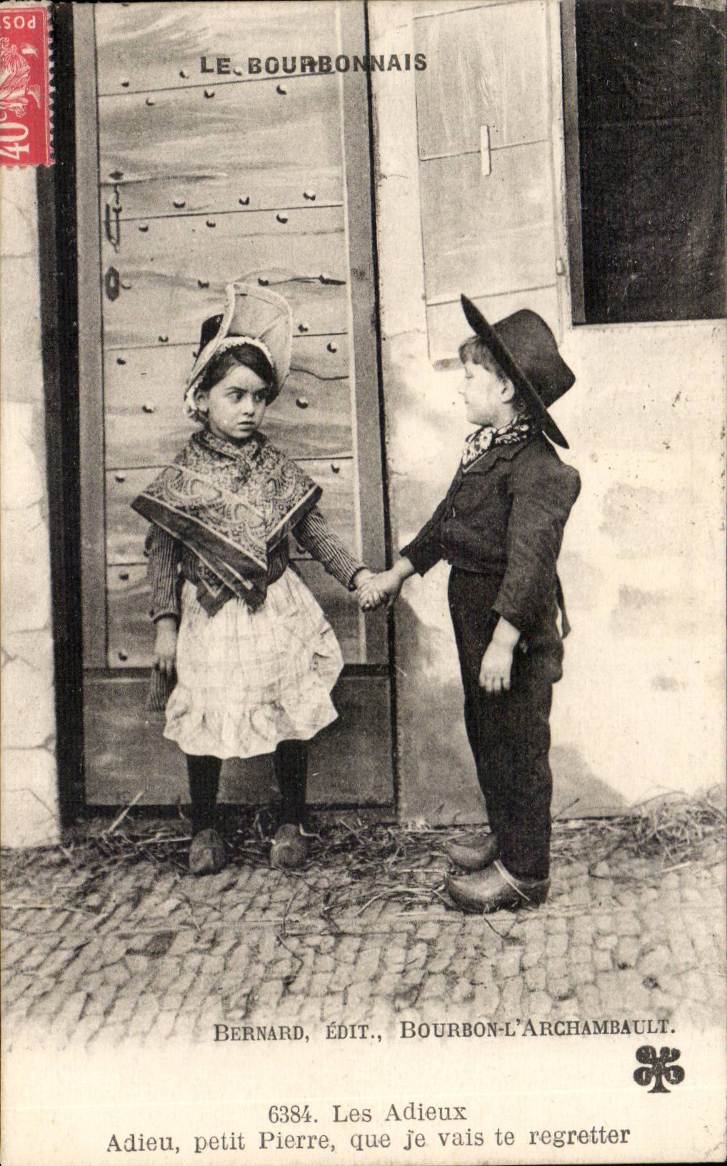 Fantasy - Child - Folklore - Bourbonnais CPA