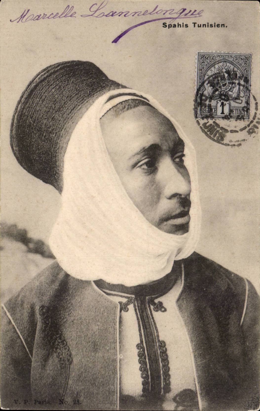 Africa - Africa - Tunisia - Tunisia - Spahis - Woman CPA