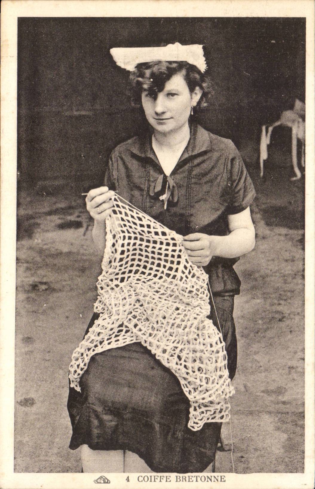 Folklore - Costume - Brittany - Breton Cap CPA