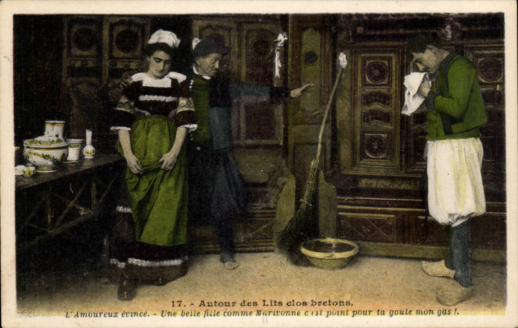 Folklore - Costume - Around Closed Beds - In love evince CPA