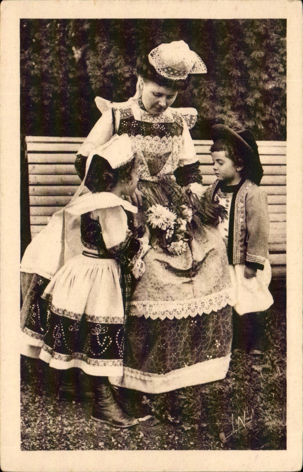 Folklore - Costumes - Children - Brittany - Botrel - CPA