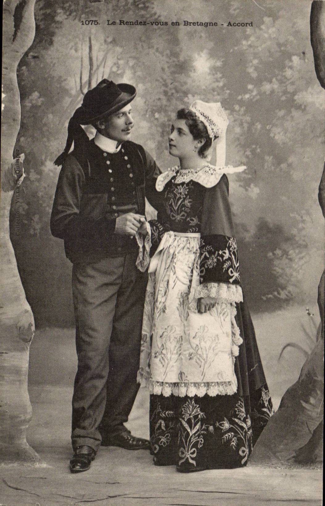 Folklore - Costumes - Return of Brittany - Agreement - CPA