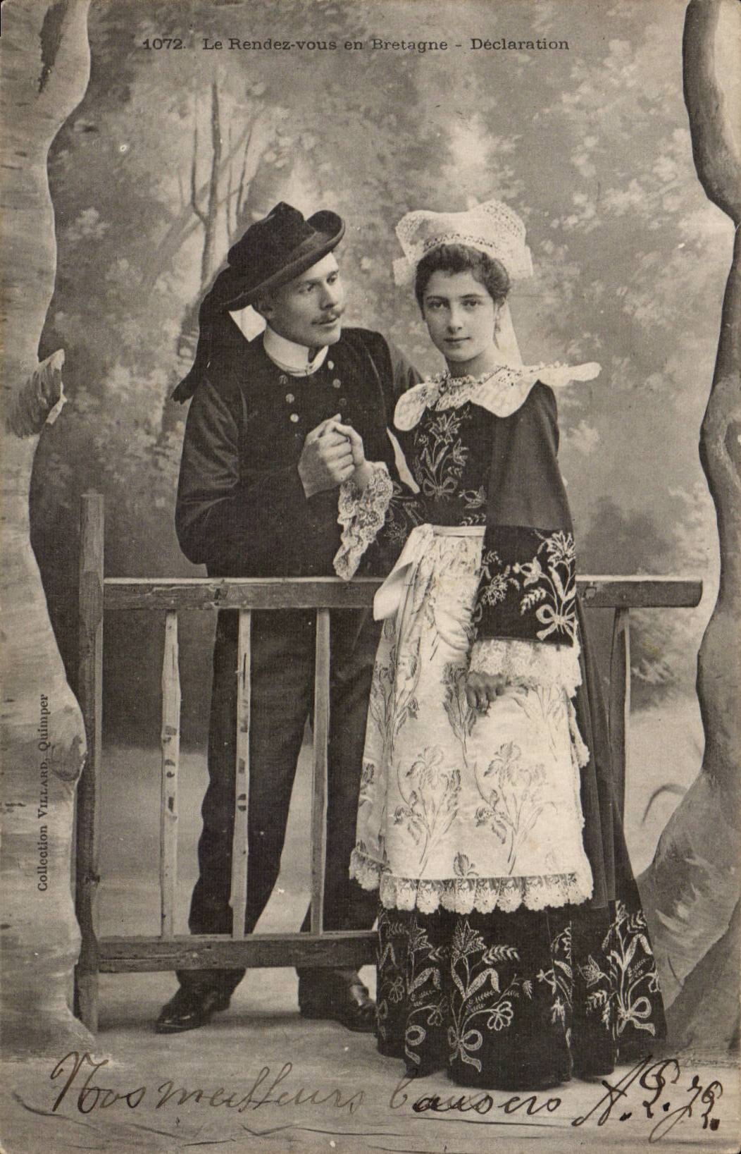 Folklore - Costumes - Return of Brittany - Declaration - CPA