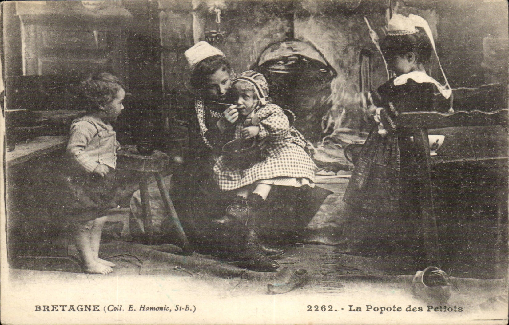 Folklore - Costumes - Cooking of the Little laddies - child - baby - CPA