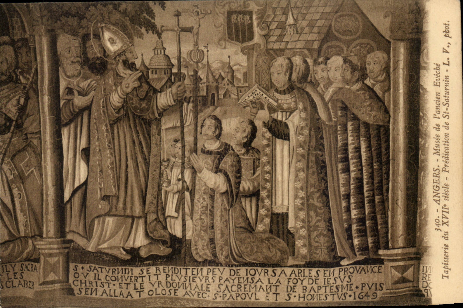 Angers - Museum of Old Eveche - Tapestry - Tapestry - Preaching of St Saturnin CPA