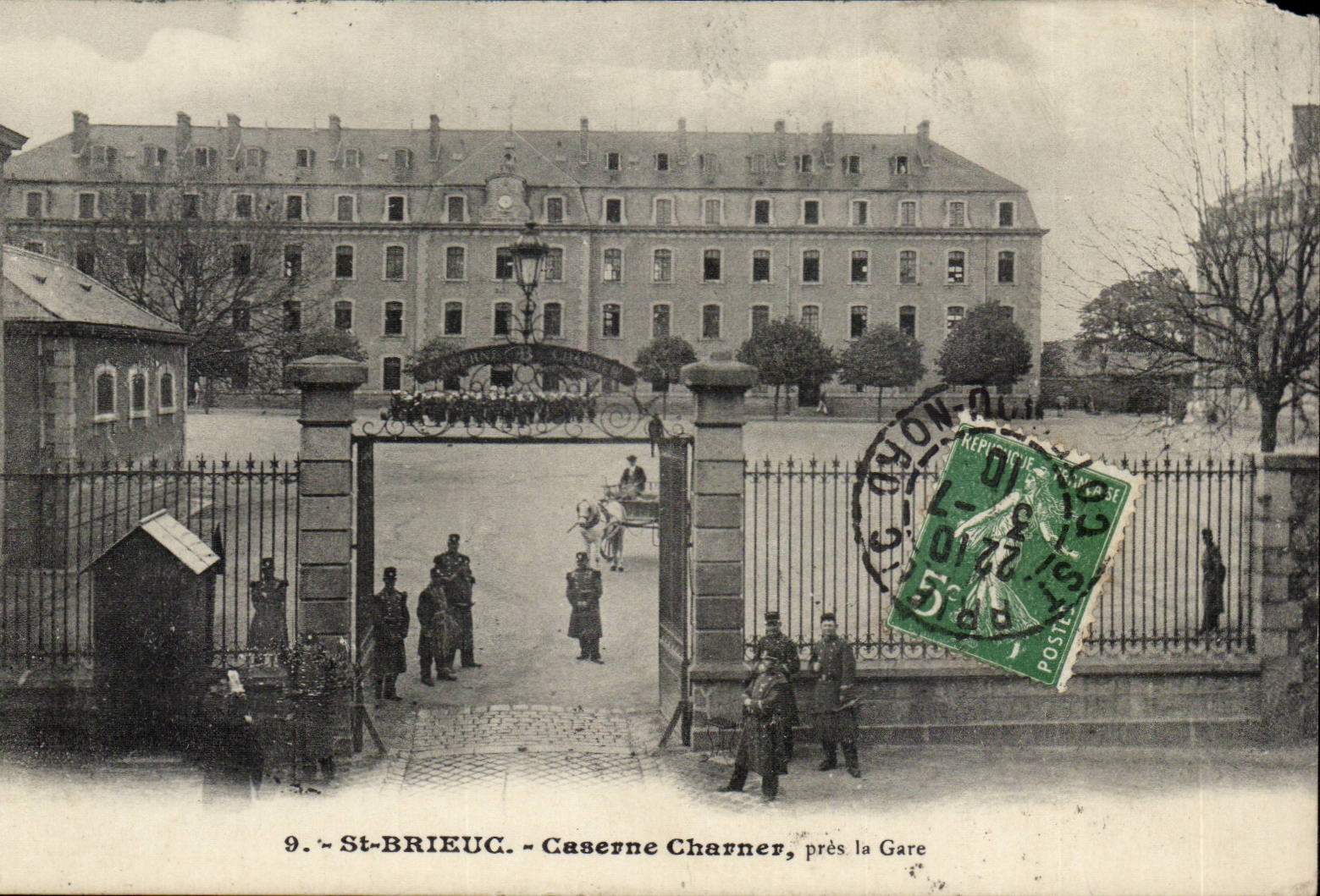 St Brieuc - Charner Barracks close Station CPA