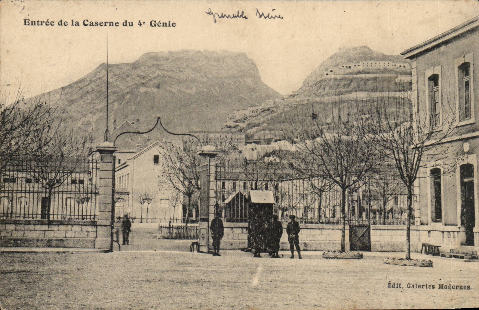 Entrance Barracks of the 4 Genius CPA