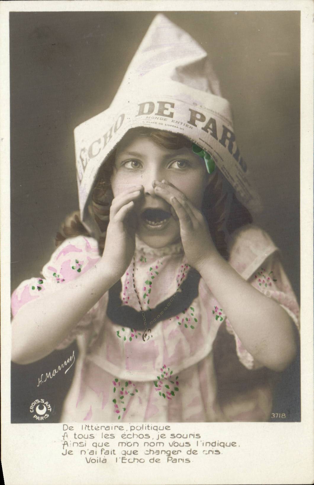 Fantasy - Child - Echo of Paris - Newspaper - newspaper - CPA