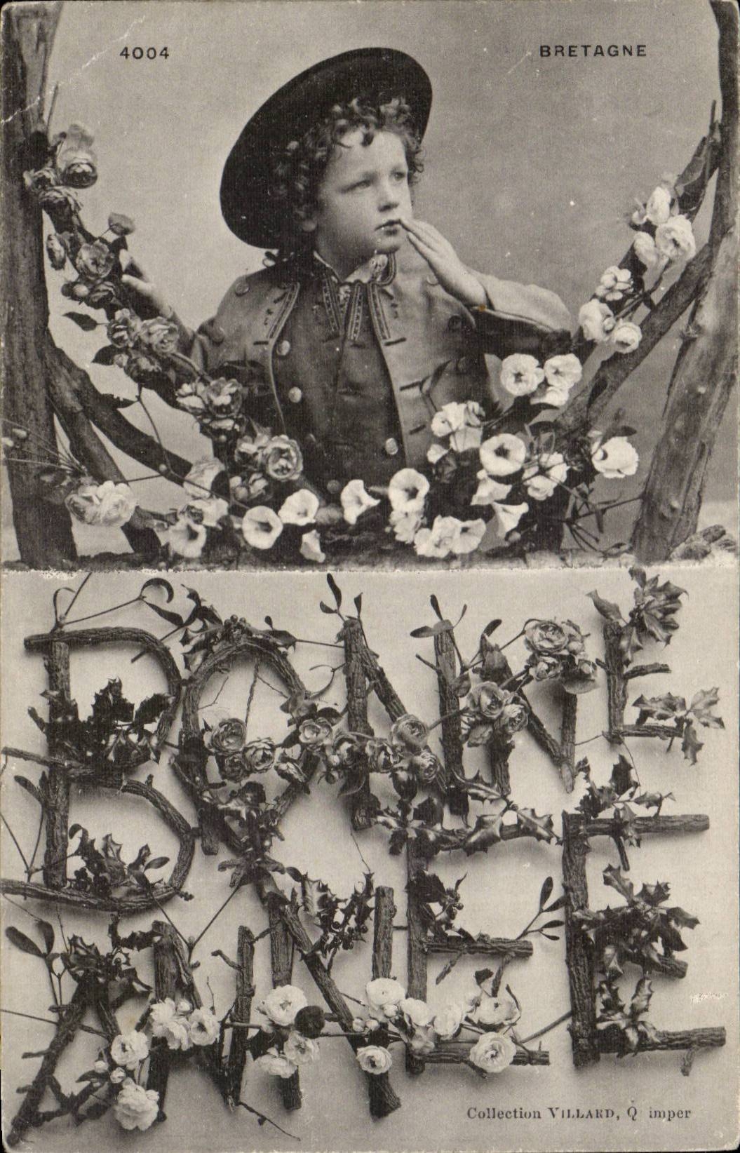 Folklore - Costumes - In Brittany - Happy New Year - CPA