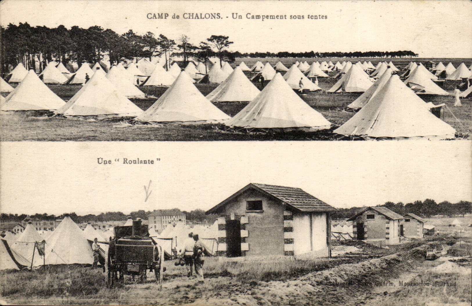 Camp of Trawl-nets - Campings under Tents travelling - CPA