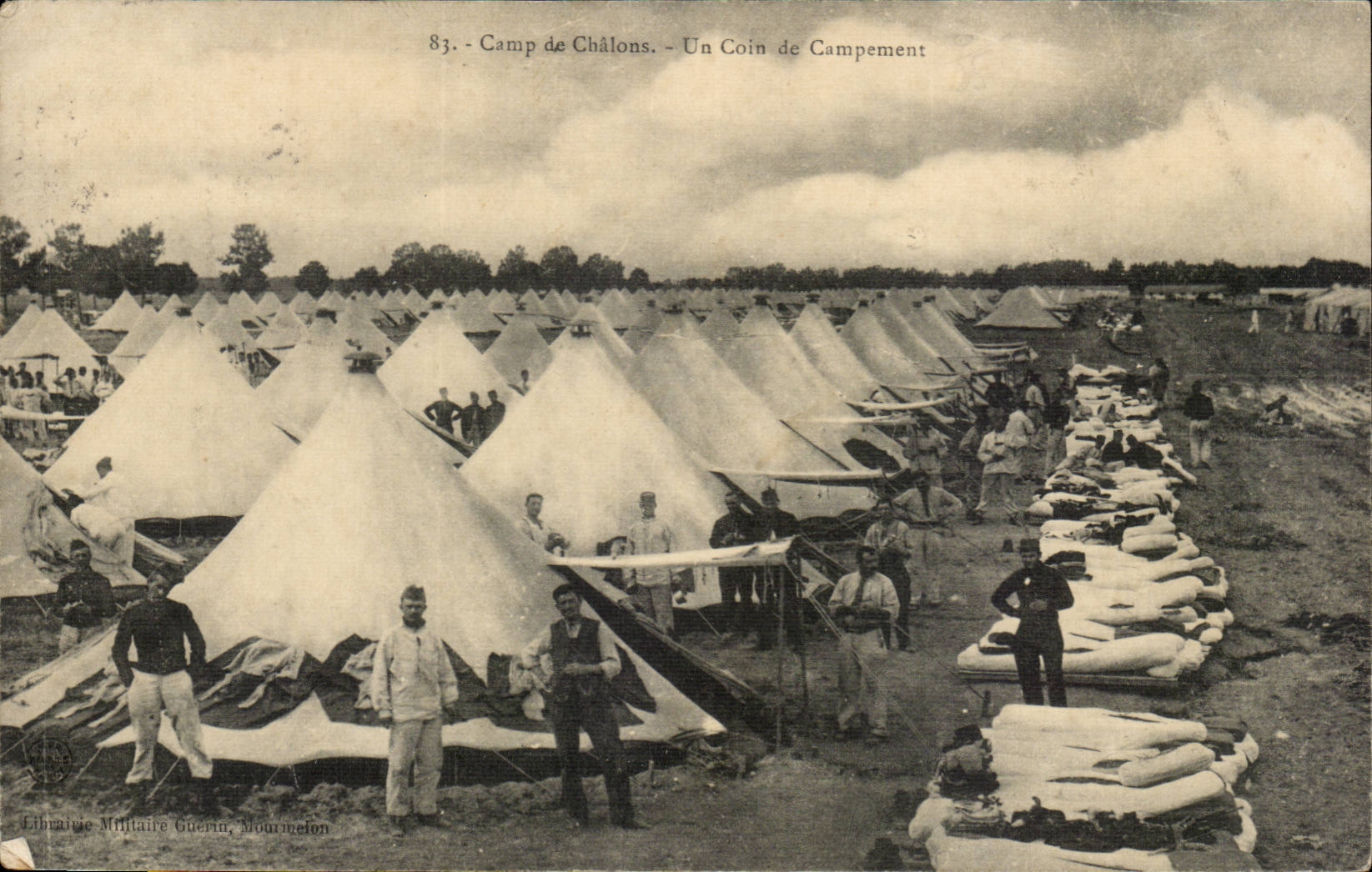 Camp of Trawl-nets - a Corner of Camping - CPA