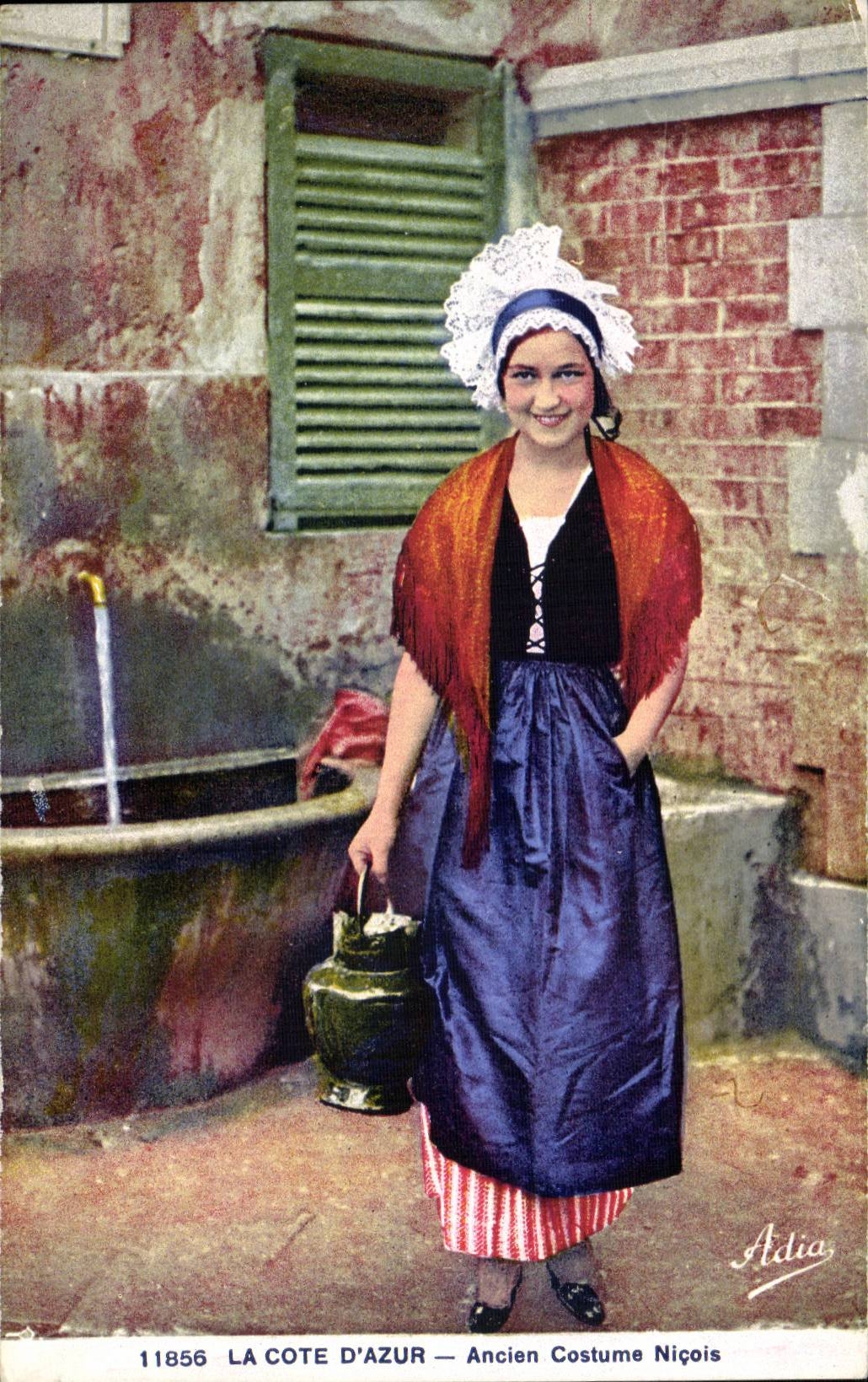 Folklore - Costumes - Old Costume Nicois CPA