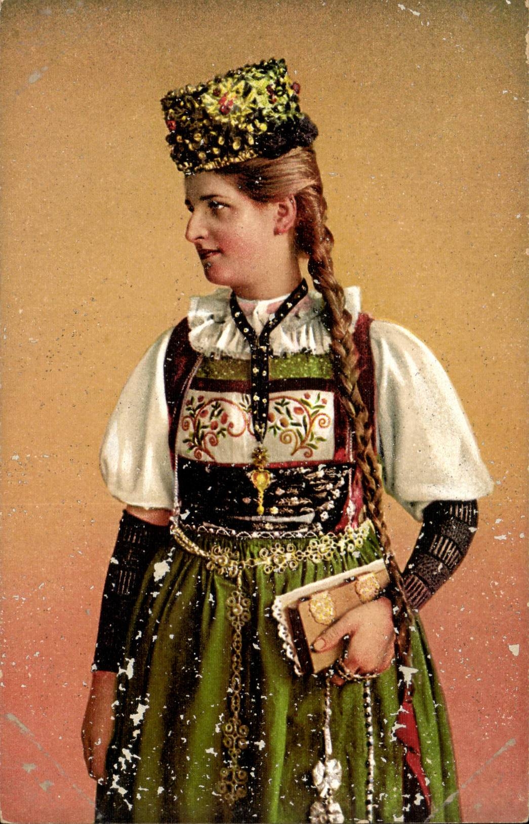 Lucerne - Luzern - Braut aus Sursee - Folklore - Costumes - Switzerland - Schweiz CPA