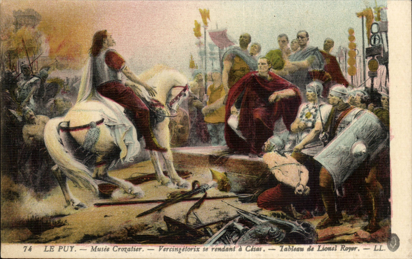 Puy - Crozatier Museum - Table of Lionel Royer - Art - going Vereingetorix has cesar - CPA