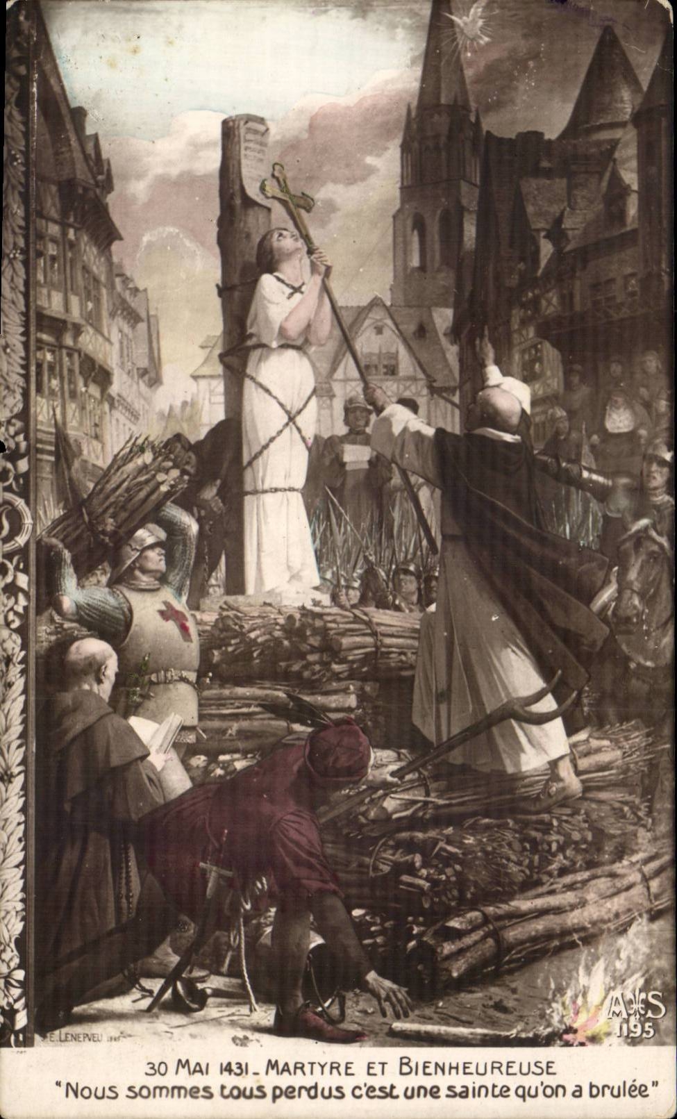 CPA Fantasy Martyrdom and happy Jeanne of arc