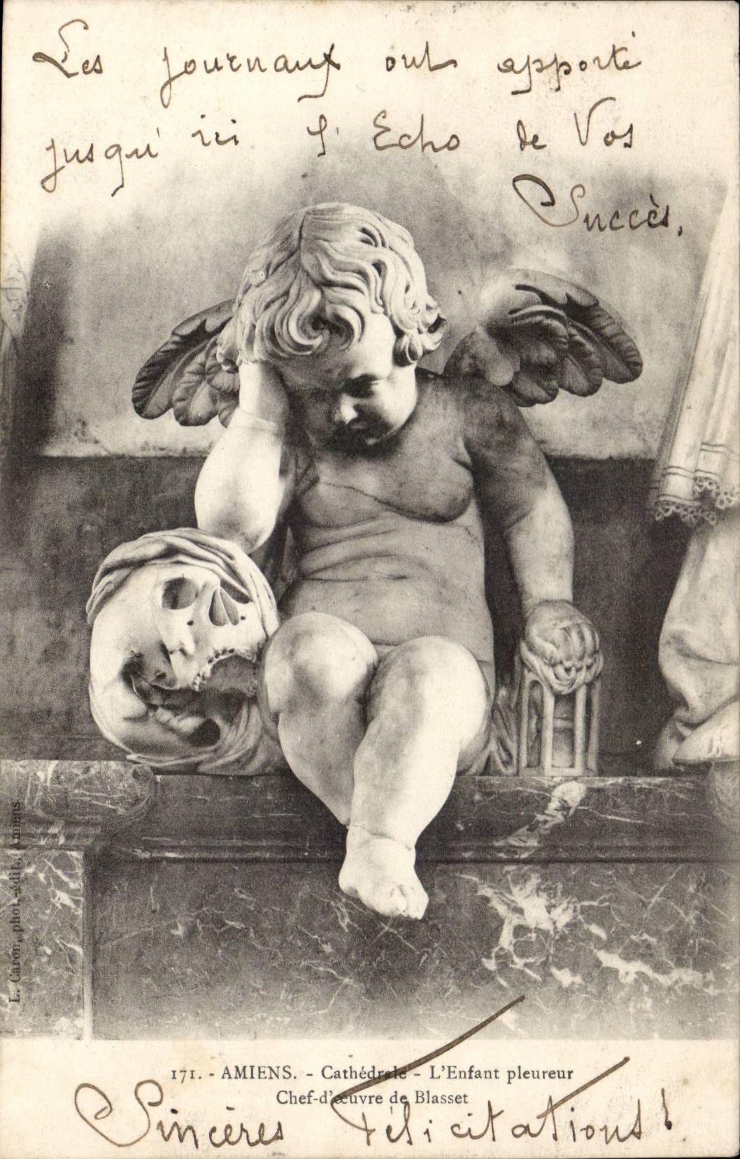 CPA Amiens the whining child Chief of work of Blasset (angel angel)