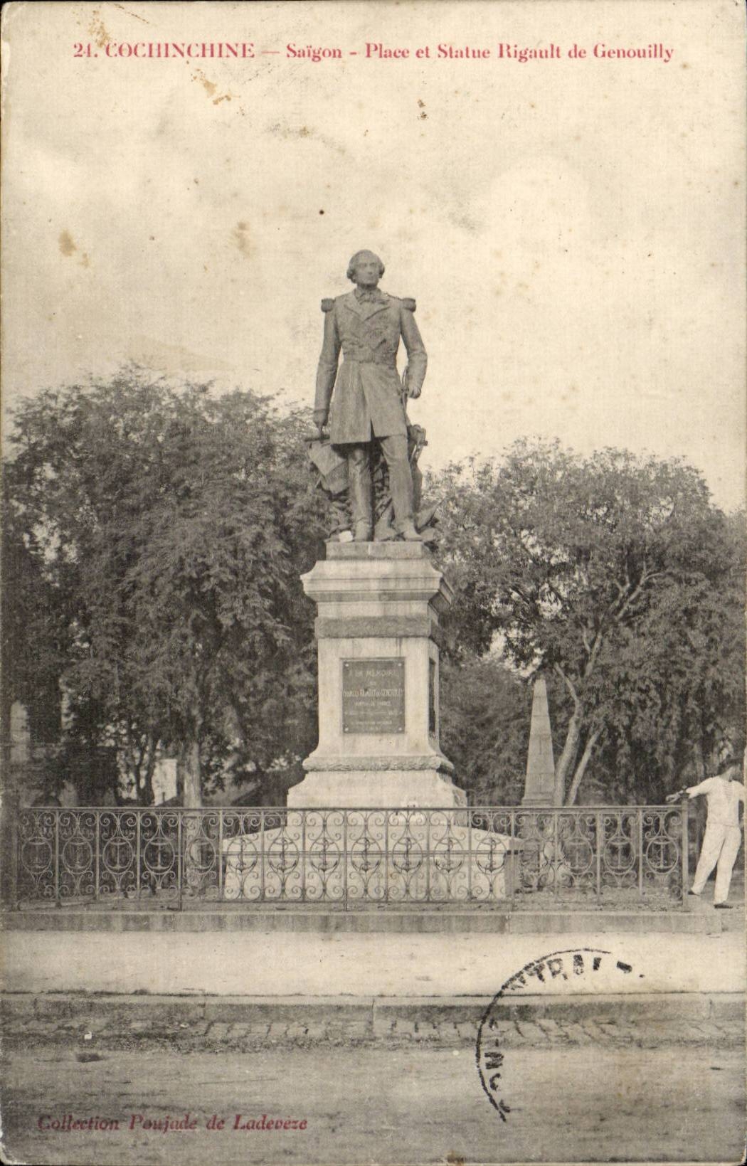 Viet-Nam - Vietnam - Cochinchine - Saigon - Statue of Bigault and Genouilly CPA
