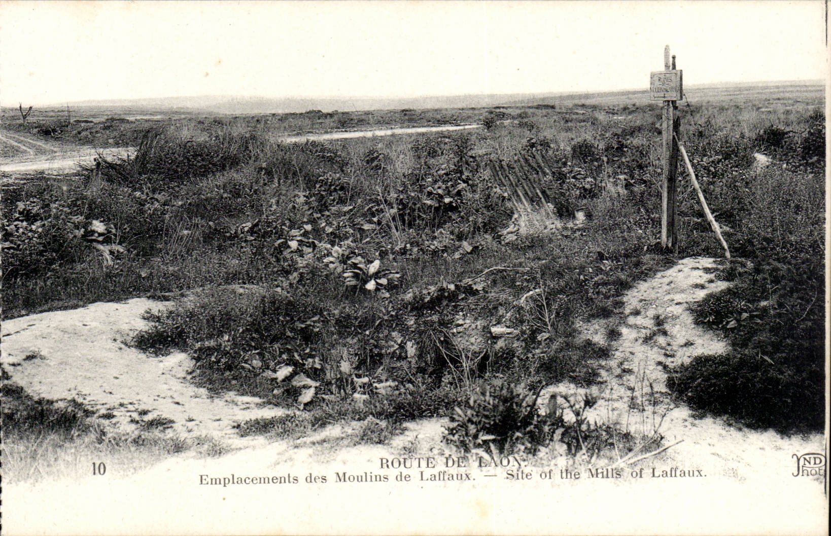 Route de Laon - Sites of Moulins of Laffaux - CPA