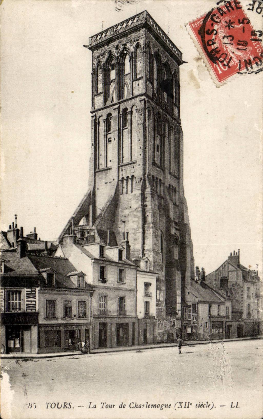 Tours - Tour de Charlemagne xii siecle - CPA 