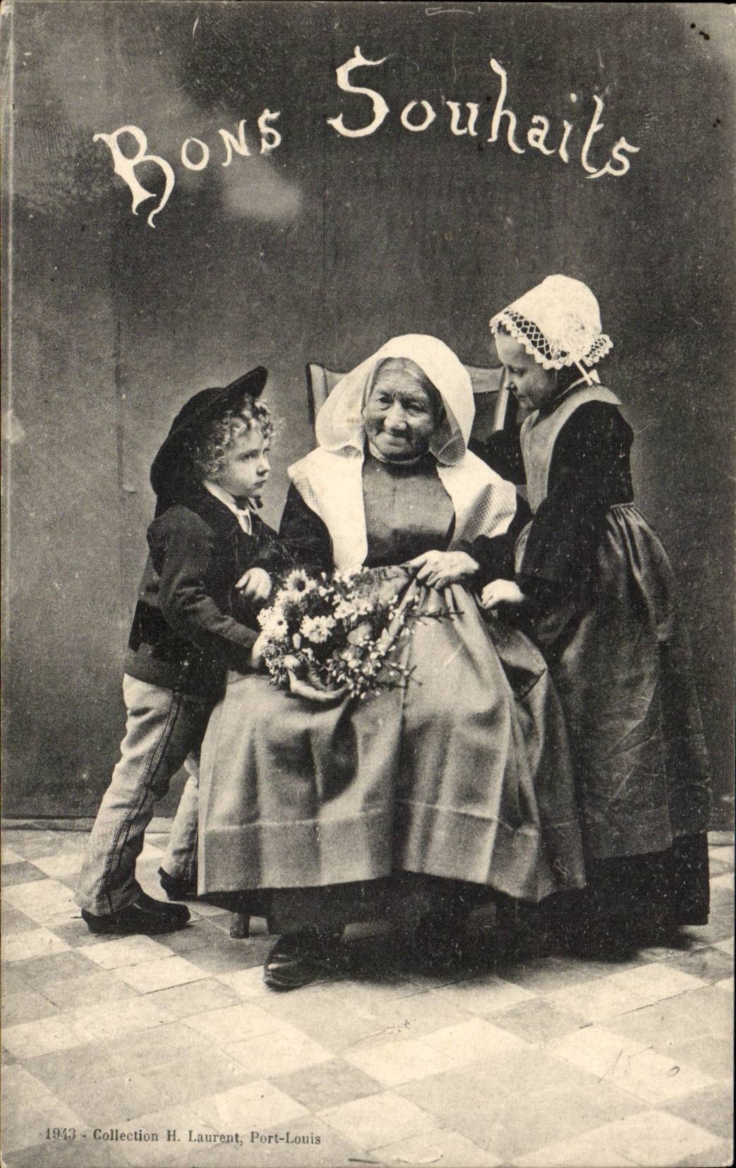 Fantasy - Folklore - Costumes - Breton Family - Goods Wishes - CPA