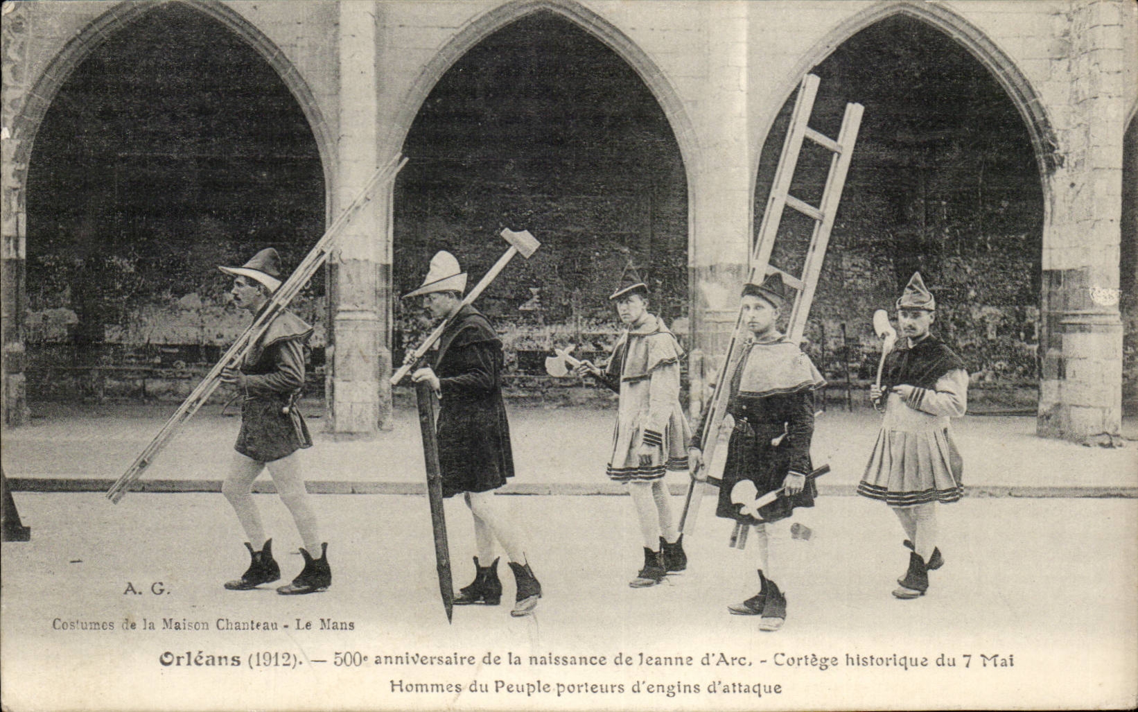 Orleans - Festivals of Jeanne d' Arc - historical Procession - 500 Birthday - 1929 - CPA