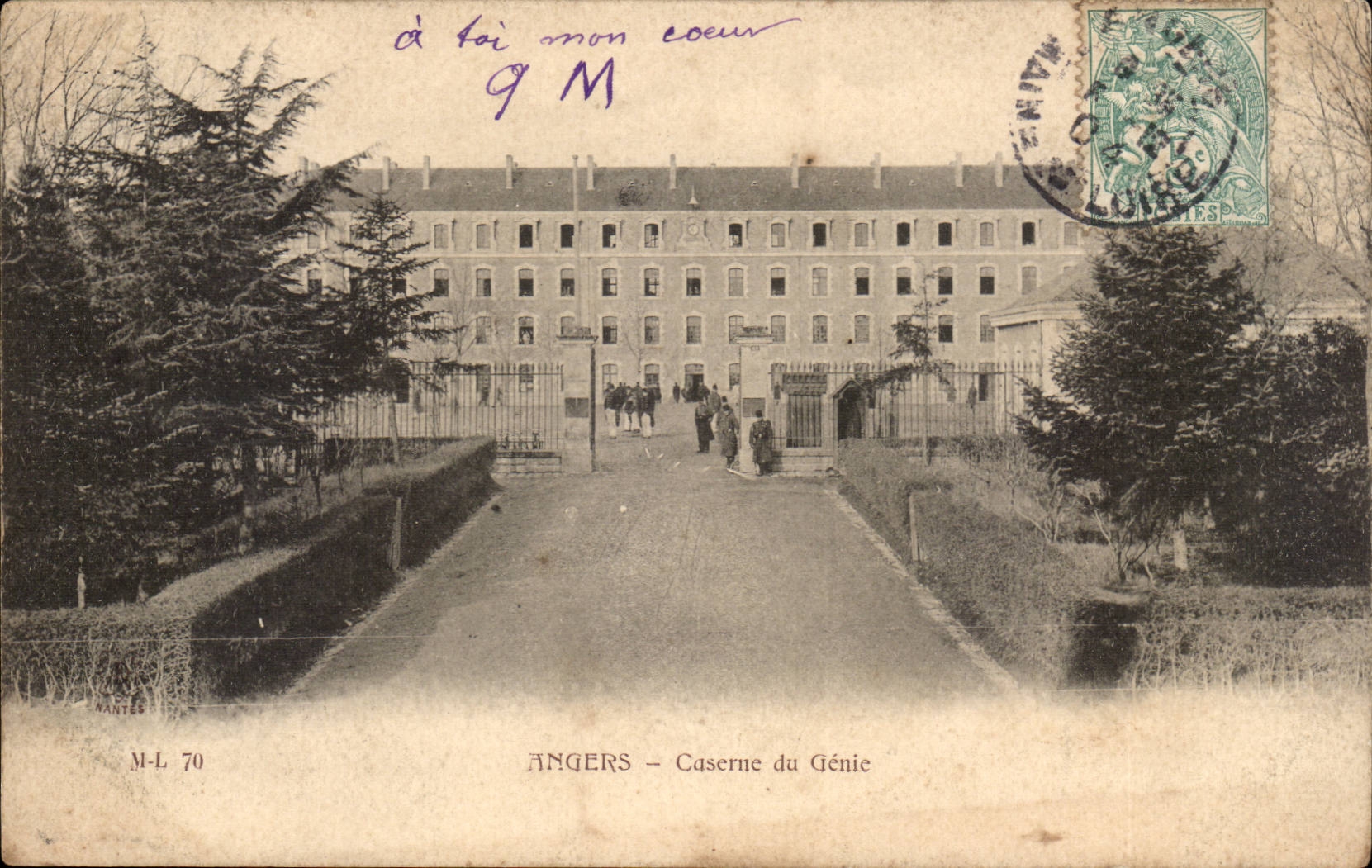 Angers CPA Barracks of the genius