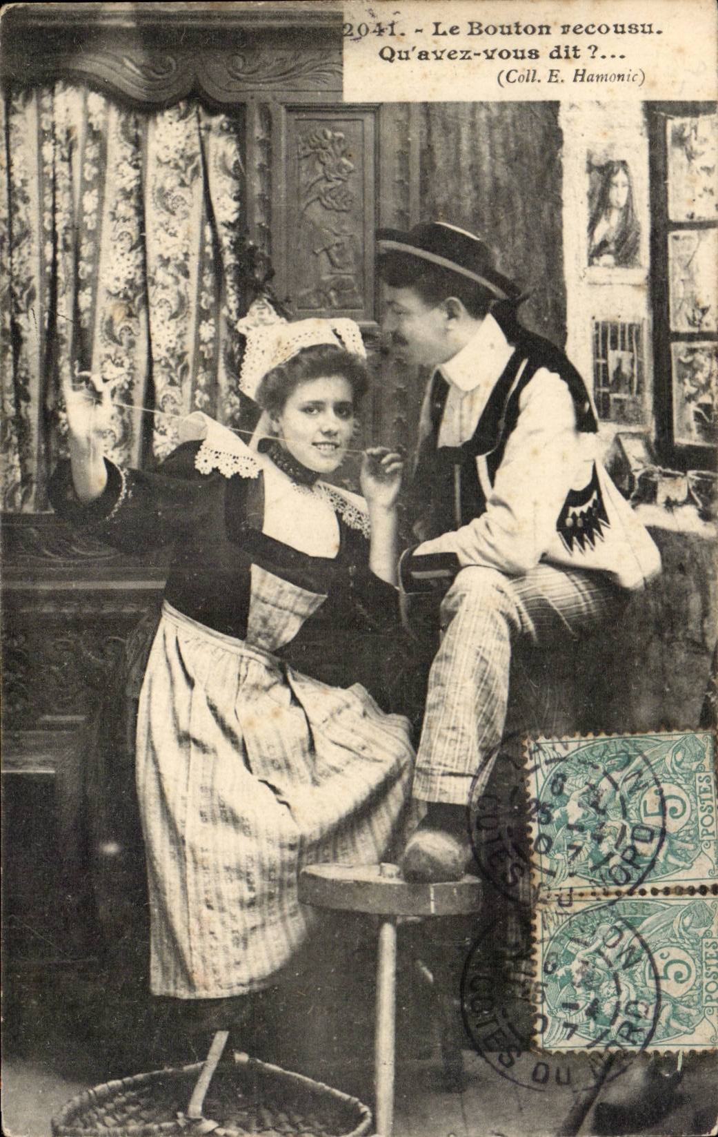 In Brittany CPA the Button recousu Which have says?