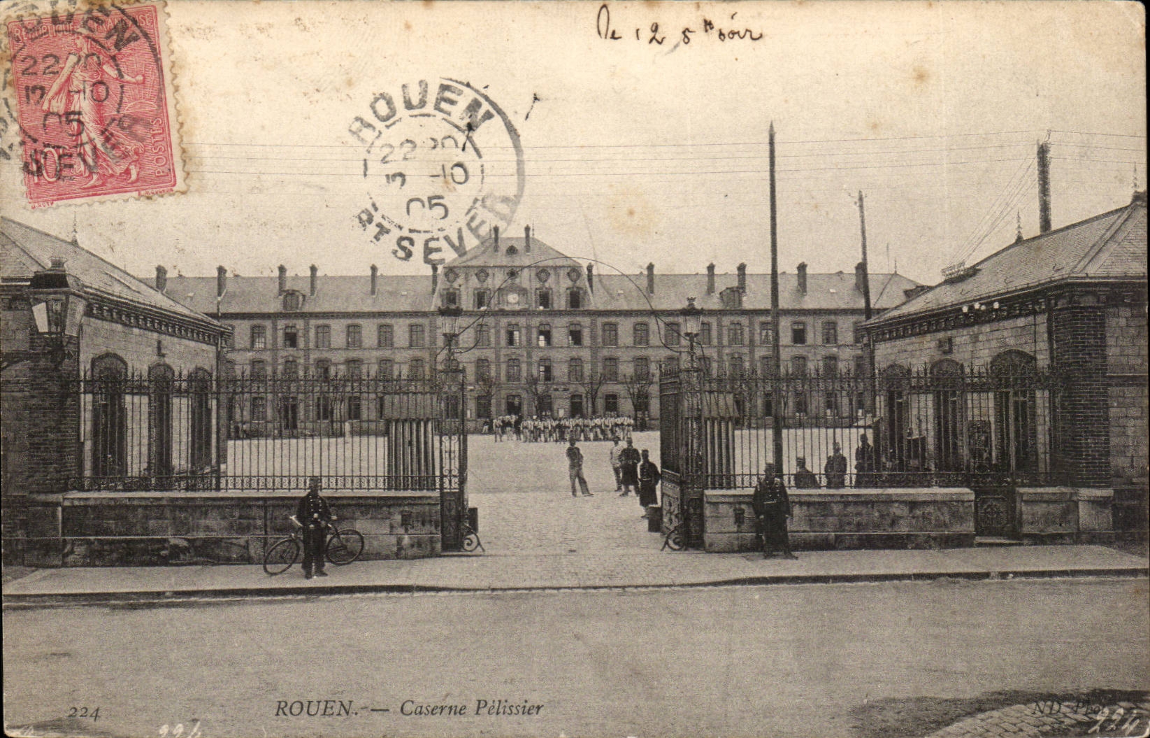 Rouen cPA Pelissier Barracks