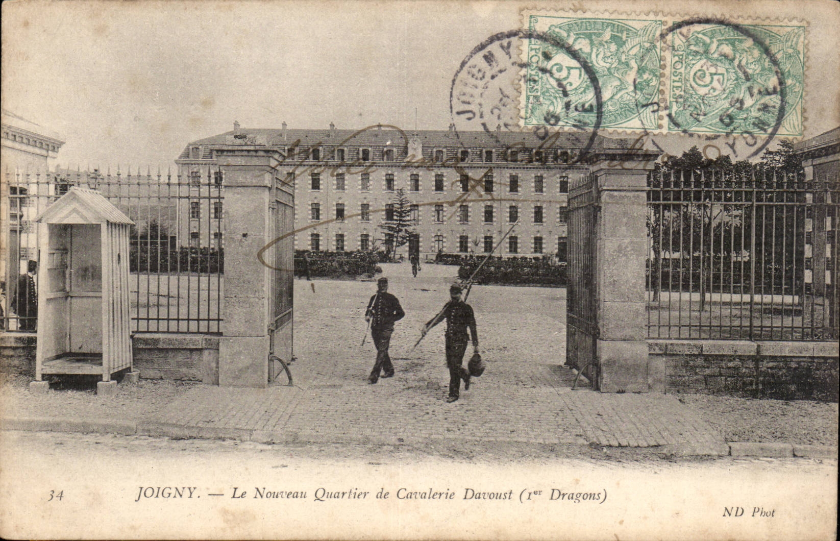 Joigny - the New District of Cavalry Davoust CPA