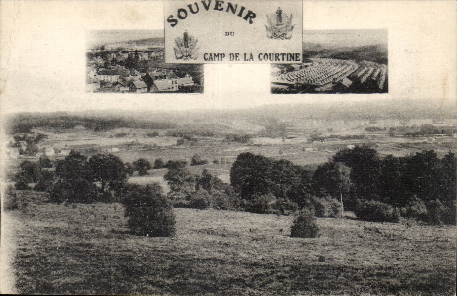 La Courtine - Camp de la Courtine - Souvenir CPA 