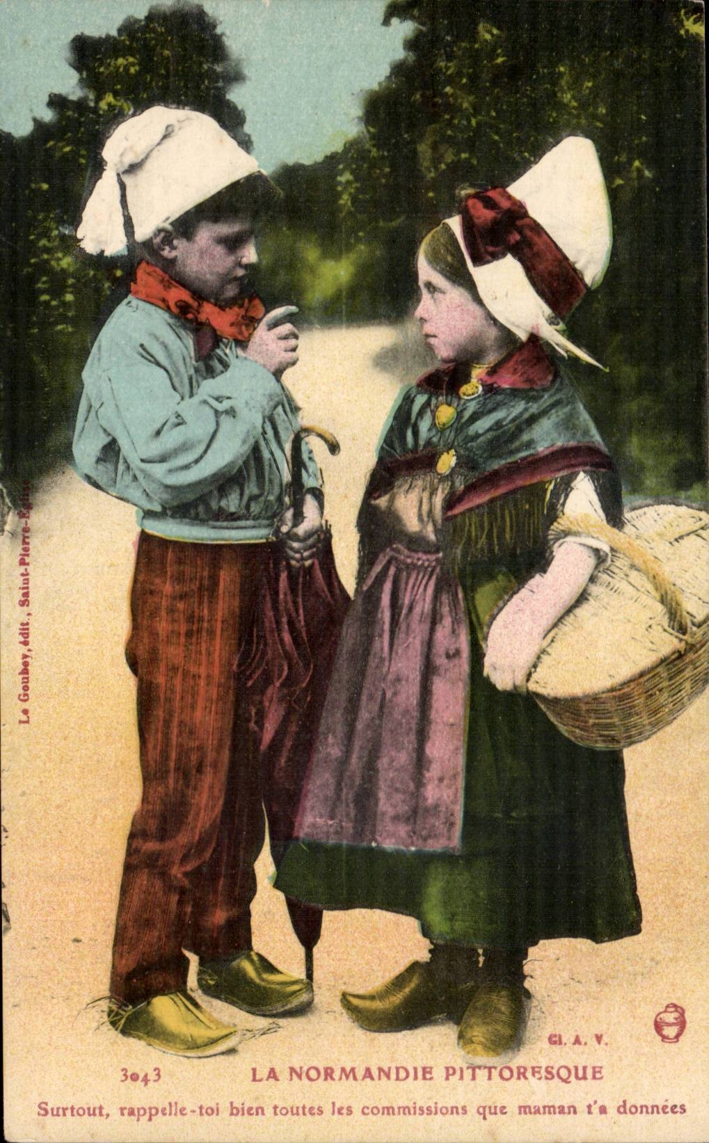 Child - Fantasy - Folklore - Costumes - Picturesque Normandy - CPA