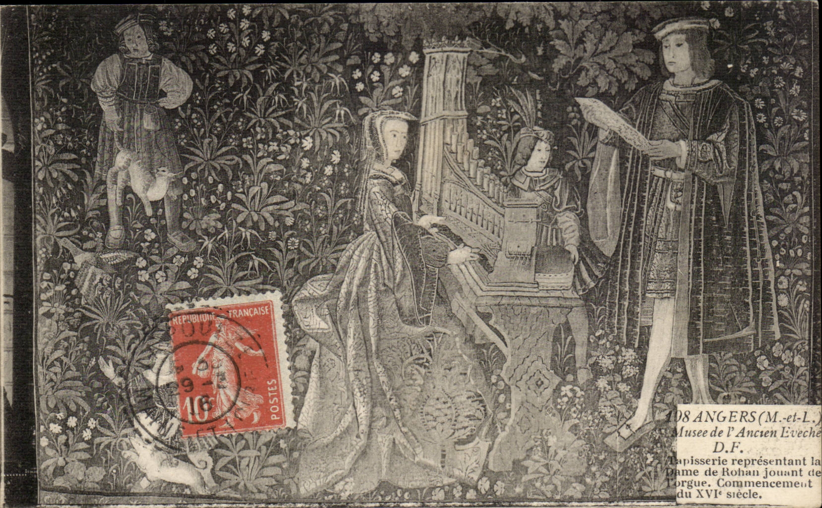 Angers - Museum of Old Eveche - tapestry - arts - CPA
