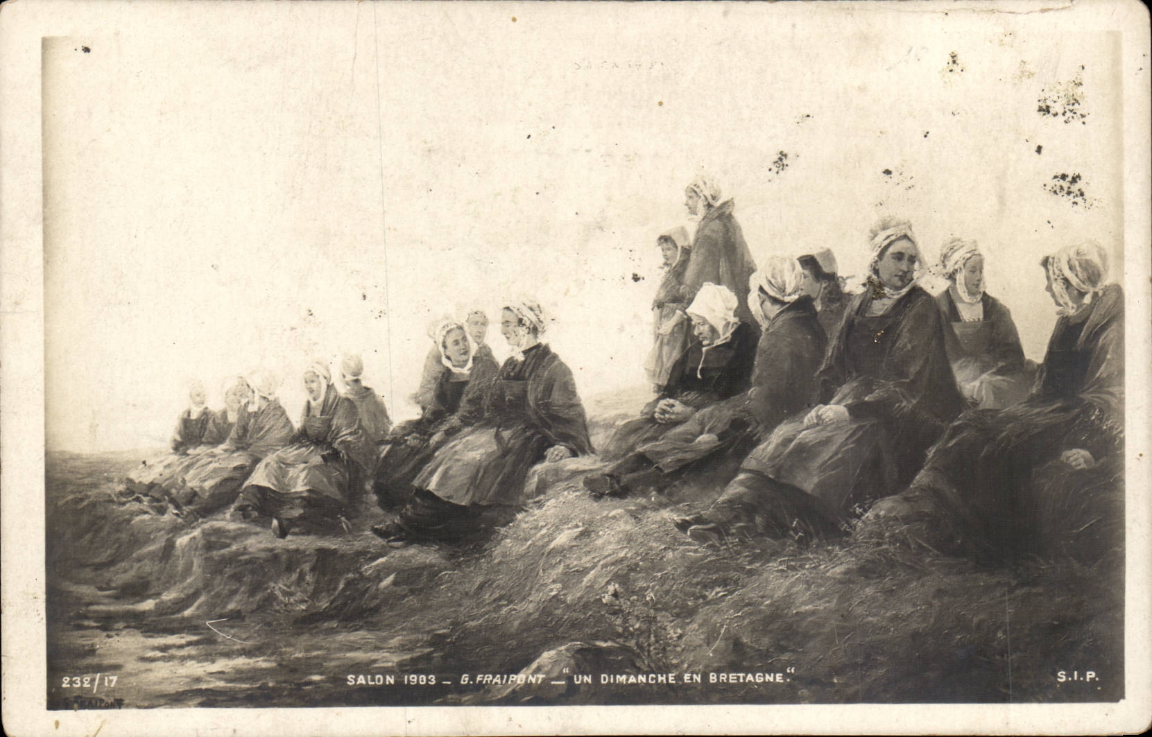 Arts - Tableaux - Salon - Fraipont - Un Dimanche en Bretagne - CPA 