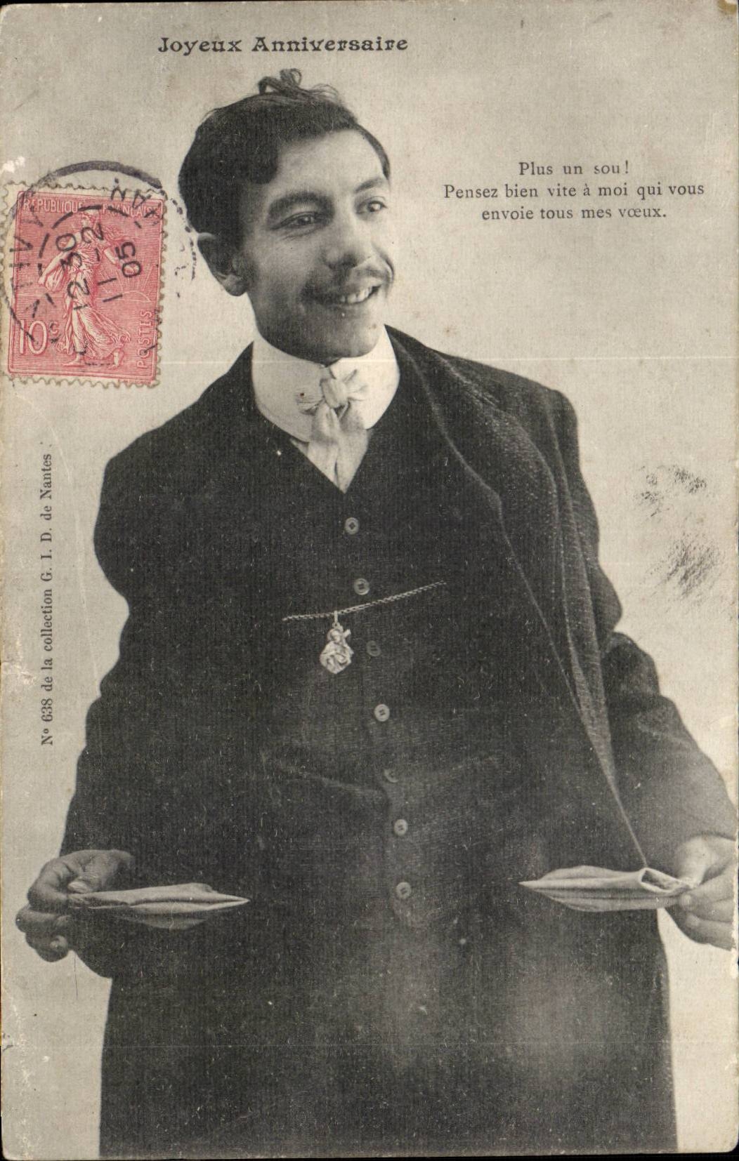 - Happy Birthday Man - More one penny celebrates - - CPA