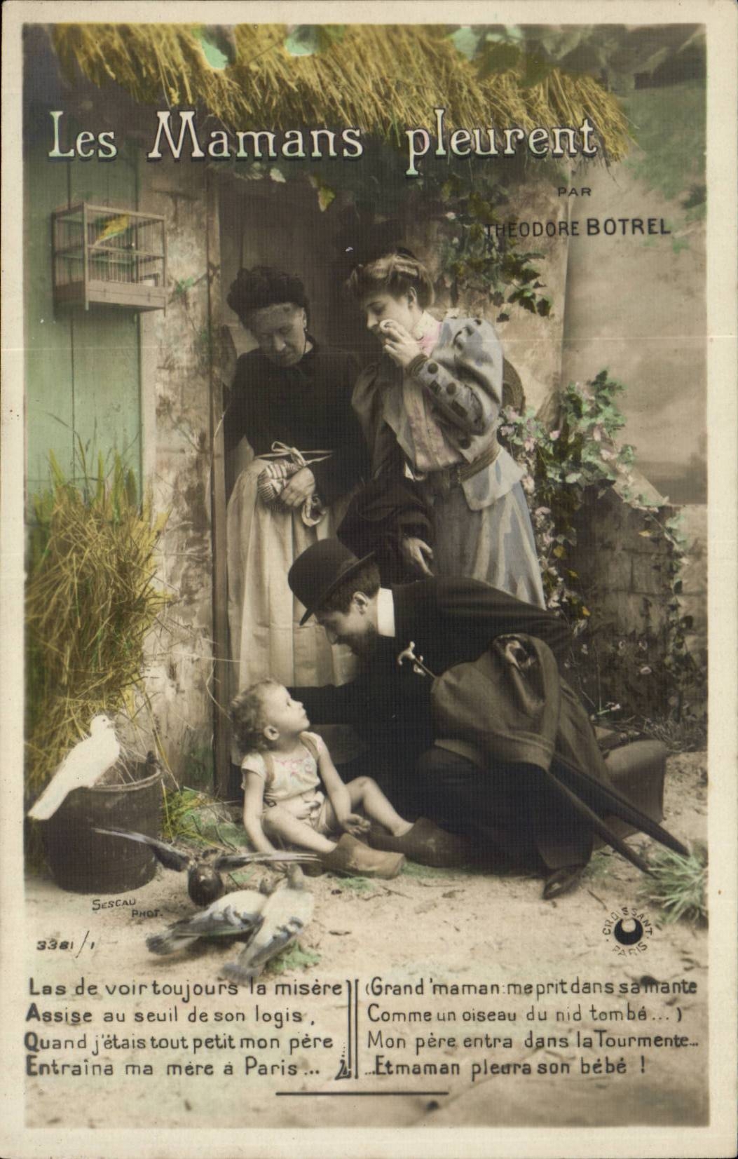 Fantasy - Child - Baby - the Moms cry - George Botrel CPA