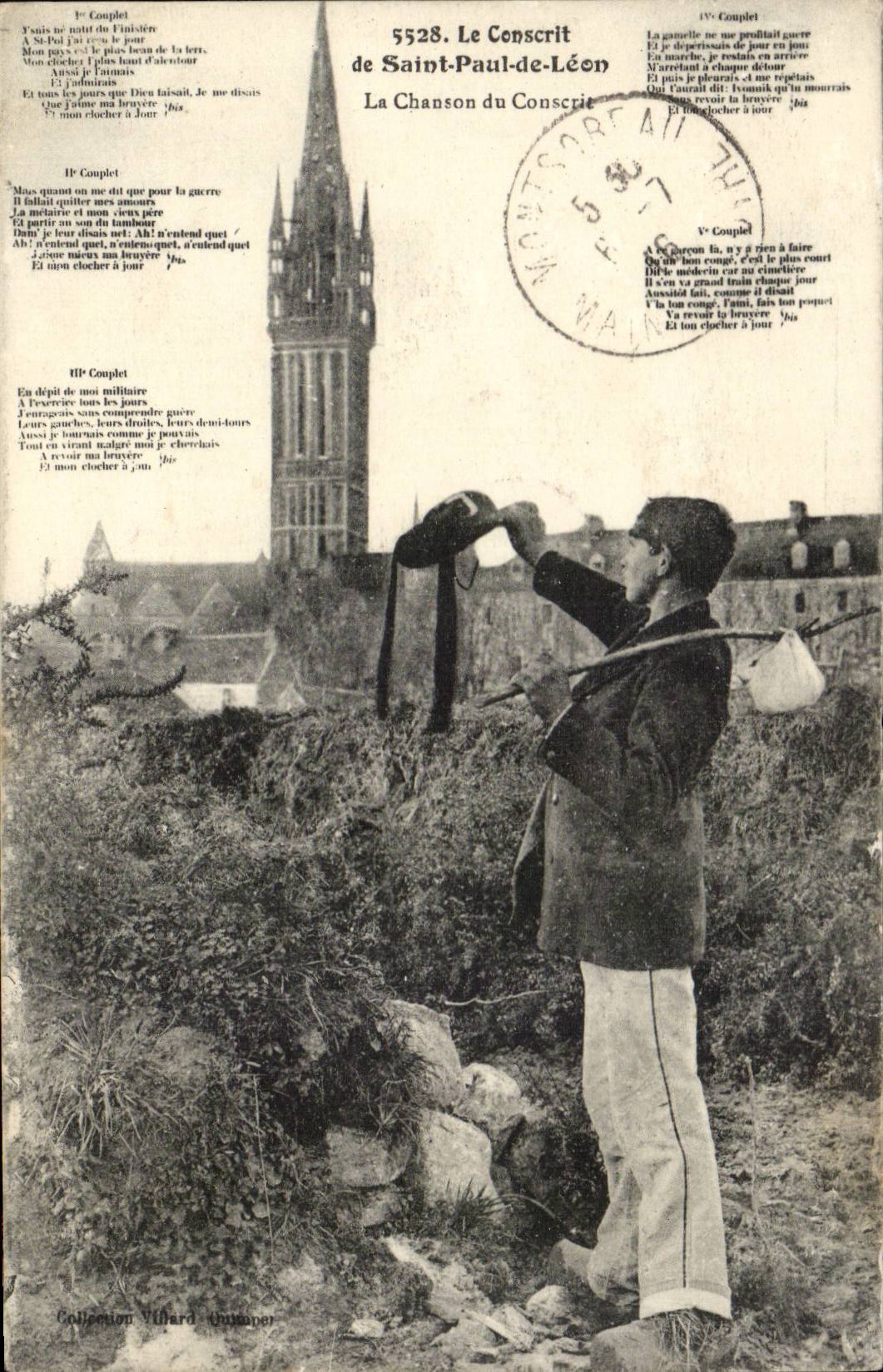 The Conscript of Saint Paul of Leon - Song of Conscript - - CPA