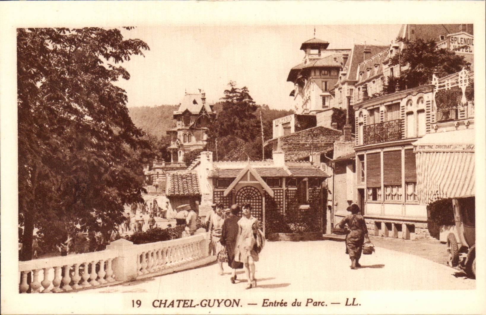 Chatel Guyon - Chatelguyon - Eingang des Parks - CPA