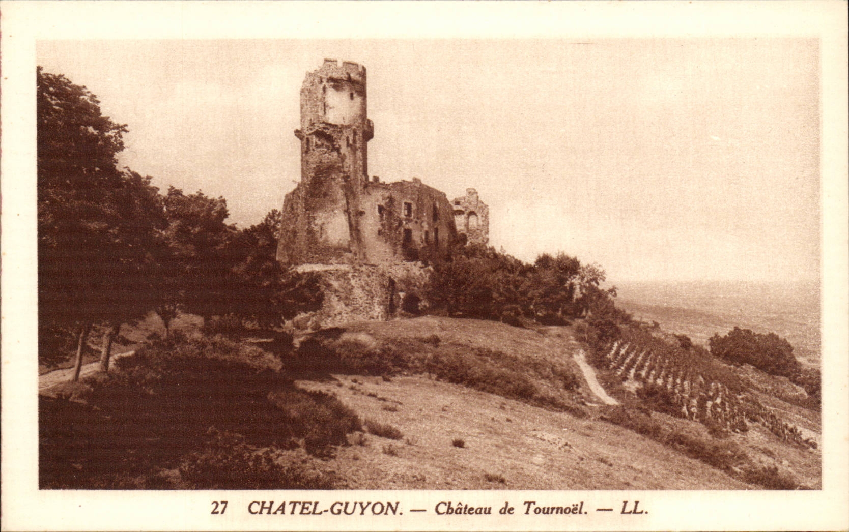 Chatel Guyon - Chatelguyon - Schloss von Tournoel - CPA
